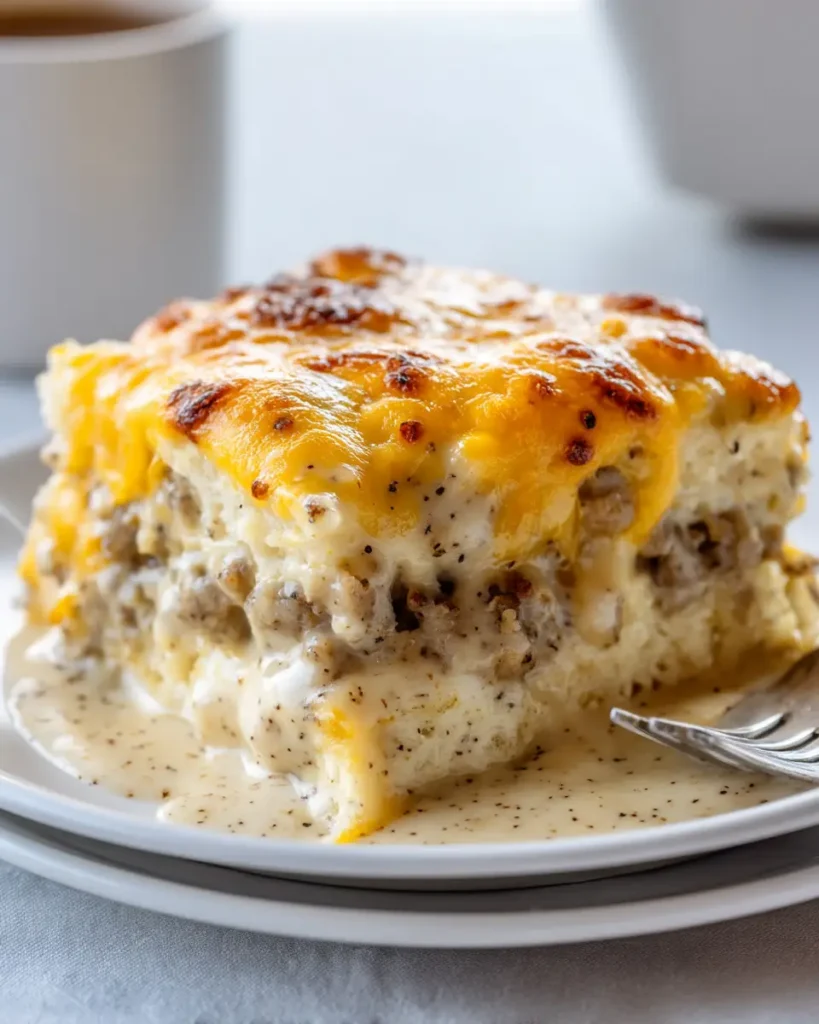 Biscuits and Gravy Casserole: The Ultimate Southern Comfort Bake Image
